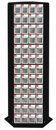 Otočný kovový dílenský organizér s 144 zásuvkami - RFO-8144