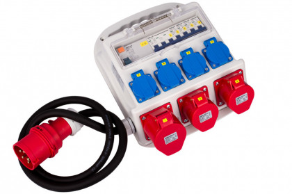 Mobilní rozvodná skříň 32A, 7 výstupů - FNP8606