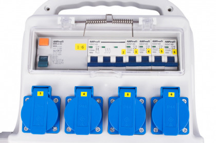 Mobilní rozvodná skříň 32A, 7 výstupů - FNP8606
