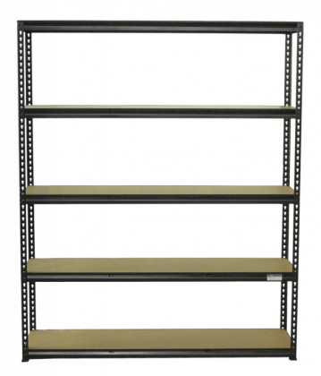 Policový regál, 5 polic - 1500 x 410 x 1830 mm - AH011