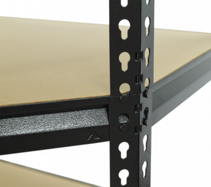 Rohový policový regál, 5 polic - 1830 x 730 x 730 mm - AH017