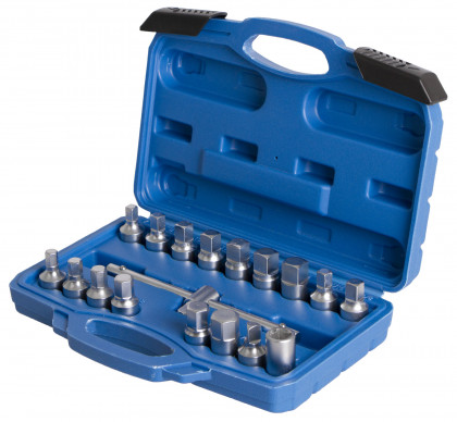 Sada nástrčných klíčů na zátky olejových van 18 dílů - H0009