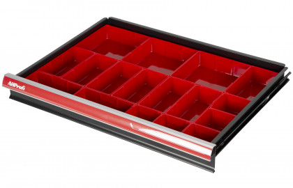 Plastové boxy do zásuvek, 17 ks - LT07