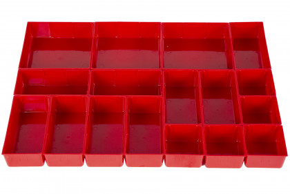 Plastové boxy do zásuvek, 17 ks - LT07