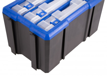 Plastový organizér, 3 uzavíratelné boxy - MW1803