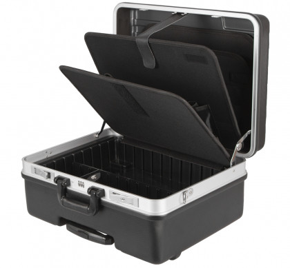 Kufr na nářadí na kolečkách, ABS, 500 x 400 x 255 mm - AH15021