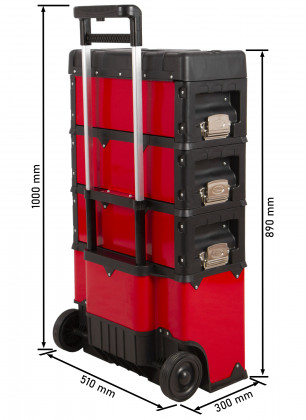 Pojízdný box na nářadí, 4 díly - TPM1014