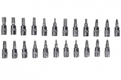 Sada nástrčných a imbus klíčů ve výplni do dílenského vozíku, 44ks - AH100651