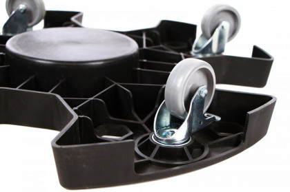 Pojízdný stojan na pneumatiky (plošina), 64x64x11 cm - TC0509