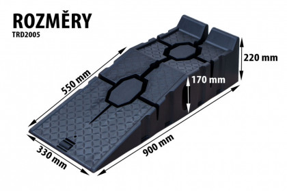 Plastové nájezdové rampy 2,5 t - TRD2005