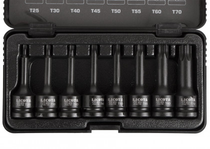 Sada vnějších nástrčných klíčů TORX 1/2" sada 8 ks - LIASA40007