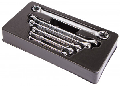 Očkové klíče ve výplni do dílenského vozíku, Torx E6 - E24 - LIACK274011