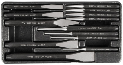 Sada nářadí - sekáče a průbojníky, 13 ks - LIACK274006