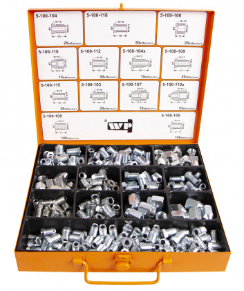 Sada šroubů a matic pro brzdové potrubí, 340 ks - WP10001