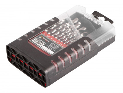 Sada vrtáků do kovu, 1 - 10 mm, 19 ks - HSSCO519P