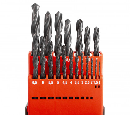 Sada vrtáků do kovu, 1 - 10 mm, 19 ks - HSS19P