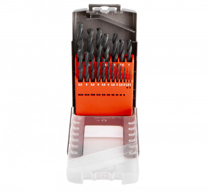 Sada vrtáků do kovu, 1 - 10 mm, 19 ks - HSS19P