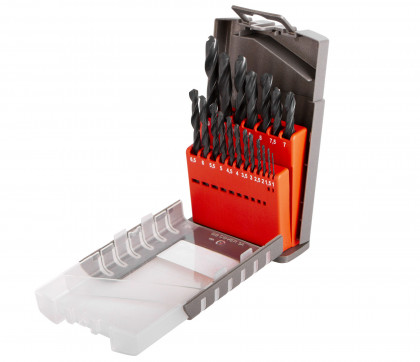 Sada vrtáků do kovu, 1 - 10 mm, 19 ks - HSS19P