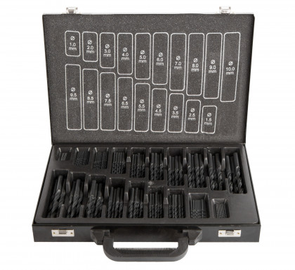 Sada vrtáků do kovu, 1 - 10 mm, 170 ks - HSS170K