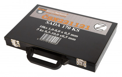 Sada vrtáků do kovu, 1 - 10 mm, 170 ks - HSS170K