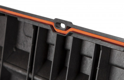 Plastový vodotěsný kufr na nářadí, 535 x 288 x 254 mm - TC320390