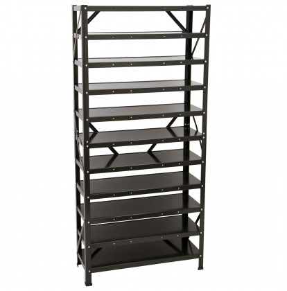 Kovový regál s plastovými boxy, 60 ks - AH019342