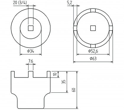 Klíč na nosný kulový čep, Mercedes-Benz - B5420