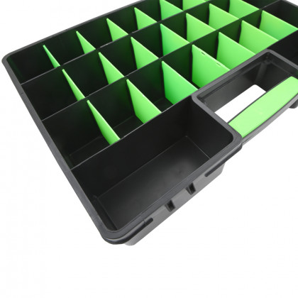 Plastový organizér na vyvažovací závaží, 26 přihrádek - F10258