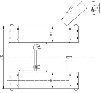 Nůžkový zvedák 3t SF-L3000, hydraulický - F1705