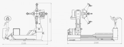Zouvačka nákladních pneumatik 14 - 40" LC590C - F16150