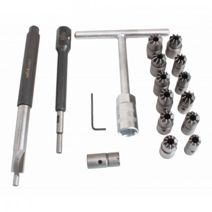 Frézy na sedla vstřikovačů, sada 17 ks - S-XDI17