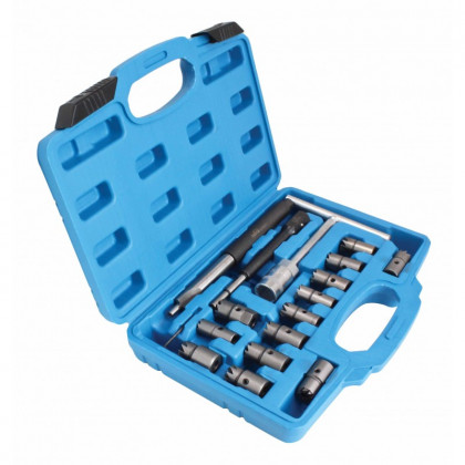 Frézy na sedla vstřikovačů, sada 17 ks - S-XDI17