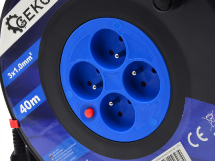 Prodlužovací kabel, buben 40 m, 4 zásuvky - G17502