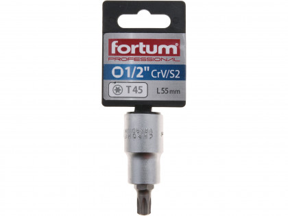 Hlavice zástrčná 1/2" hrot TORX, T45, L 55mm