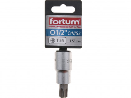 Hlavice zástrčná 1/2" hrot TORX, T55, L 55mm