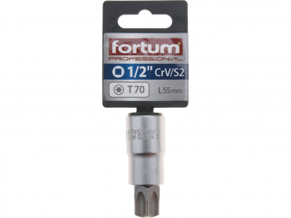 Hlavice zástrčná 1/2" hrot TORX, T70, L 55mm