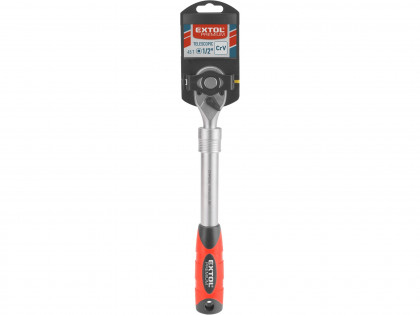 Ráčna teleskopická, 45 zubů, 1/2", L 290-430mm, CrV