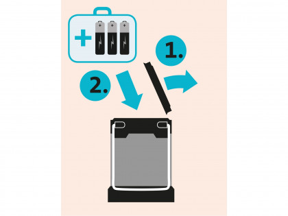 Lucerna teleskopická 50lm, 6x LED, ABS plast