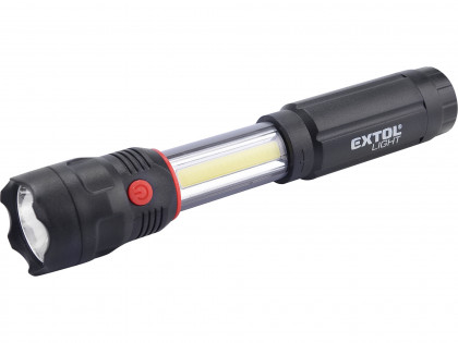 Svítilna 100lm CREE + 150lm COB s magnetem, CREE 3W XPE LED, 3W COB