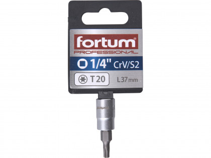 Hlavice zástrčná 1/4" hrot TORX, T 20, L 37mm