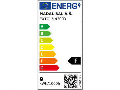 žárovka LED klasická, 800lm, 9W, E27, teplá bílá