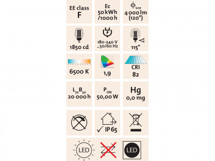 Reflektor LED, 4500lm, Economy