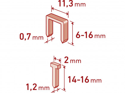 Pistole sponkovací, 6-16mm