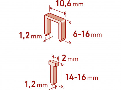 Pistole sponkovací, 6-16mm
