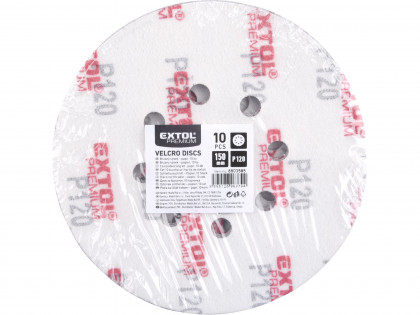 Papíry brusné výsek, suchý zip, bal. 10ks, 150mm, P120
