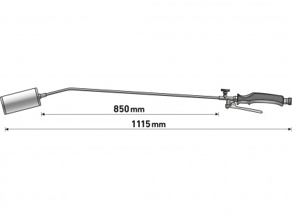 Hořák nahřívací na propan-butan, průměr 60mm, délka 1115mm