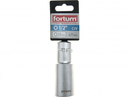 Hlavice nástrčná prodloužená 1/2", 22mm, L 77mm