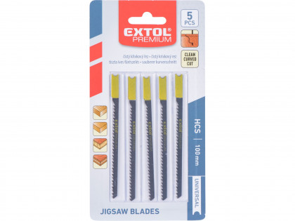 Plátky do přímočaré pily 5ks, 75x2,5mm, HCS