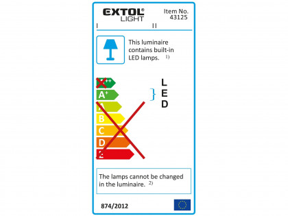 Reflektor LED, nabíjecí s podstavcem, 700/1400lm, Li-ion