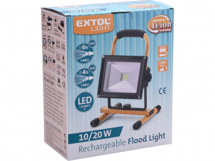 Reflektor LED, nabíjecí s podstavcem, 700/1400lm, Li-ion